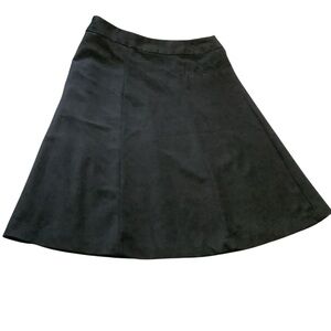 Size 6 Merona Lined Black A-Line Swing Skirt